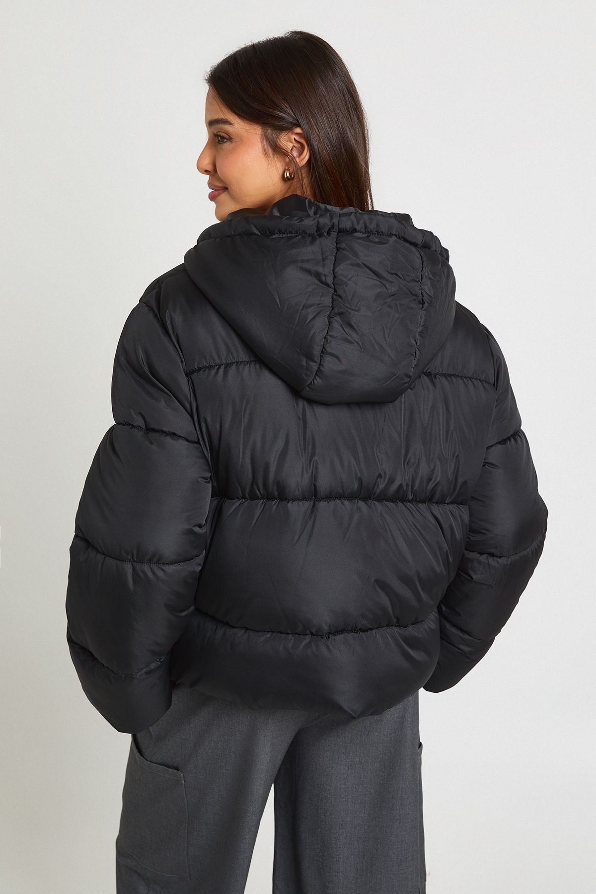Hooded Padded Puffer Jacket - Image 2