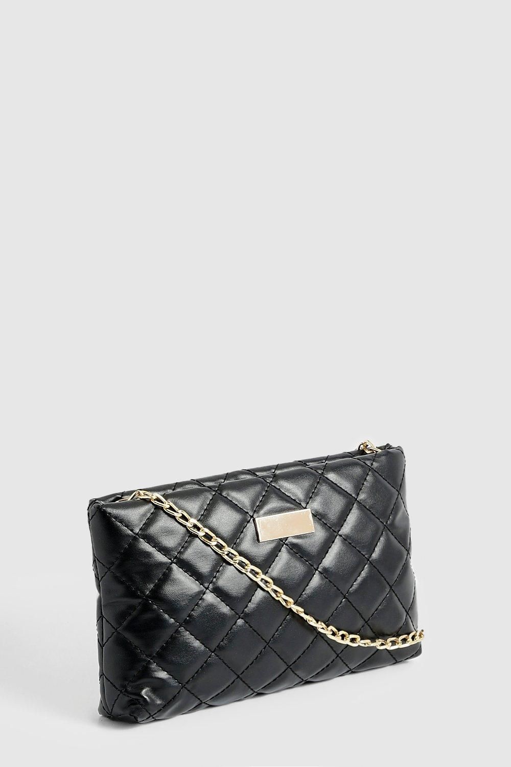 Quilted Oversized Basic Cross Body Bag - Image 3