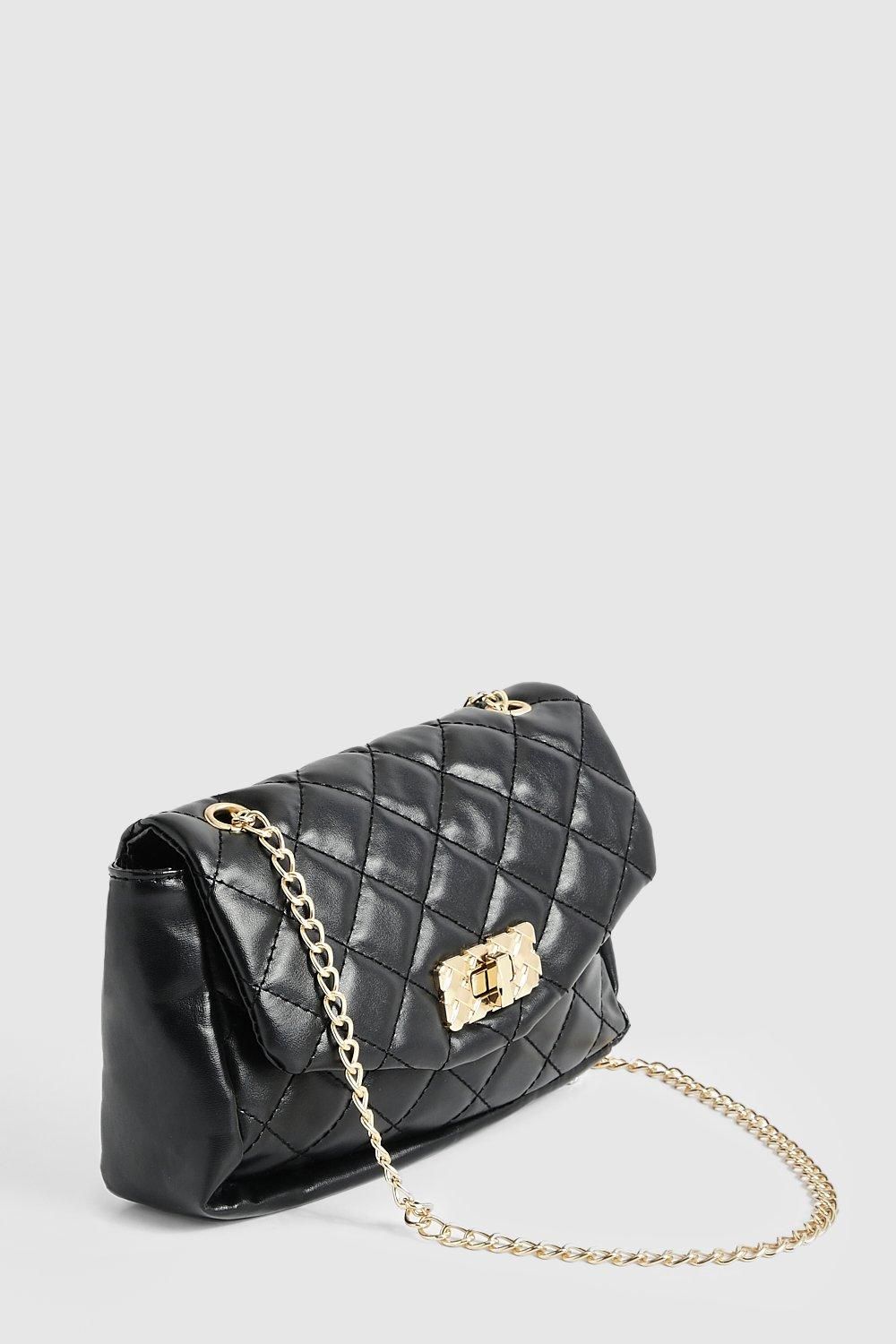 Lock Detail Basic Crossbody Bag - Image 3