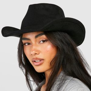 Curved Edge Cowboy Fedora Hat