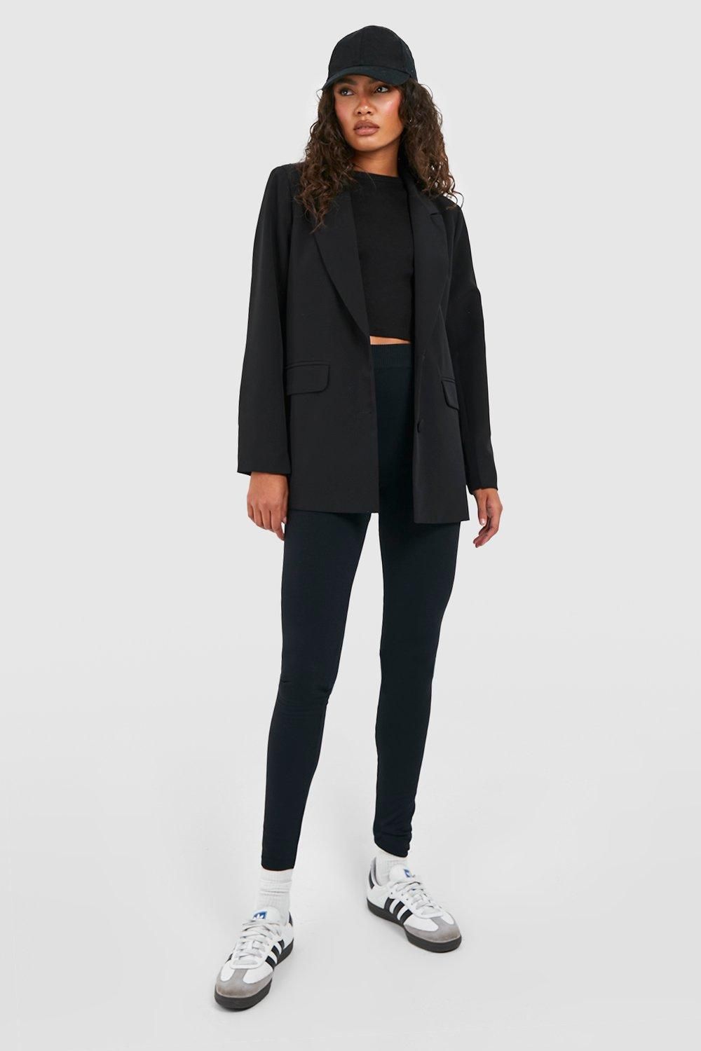 Tall High Waisted Fleece Lined Leggings - Image 3
