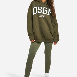 Contrast Seamless Contour Rib Legging