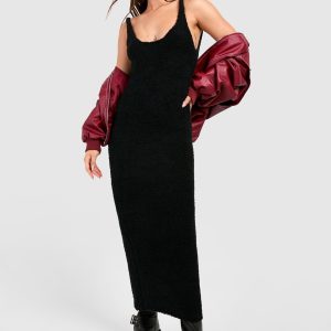 Teddy Soft Knit Scoop Midaxi Dress