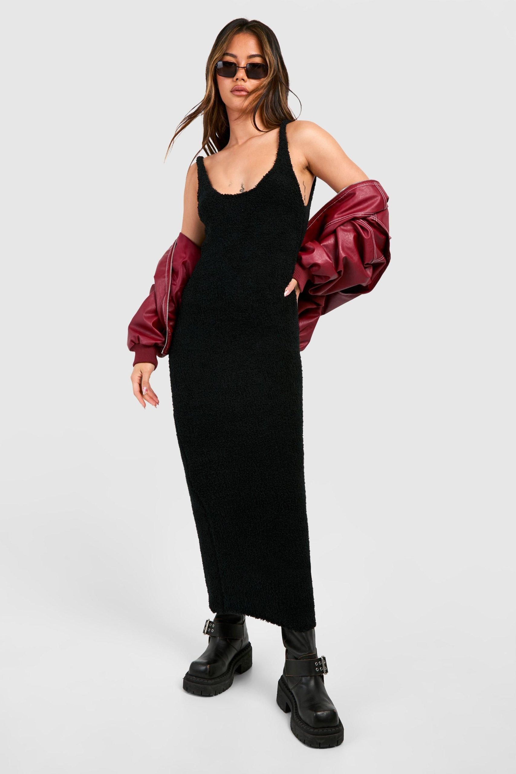Teddy Soft Knit Scoop Midaxi Dress