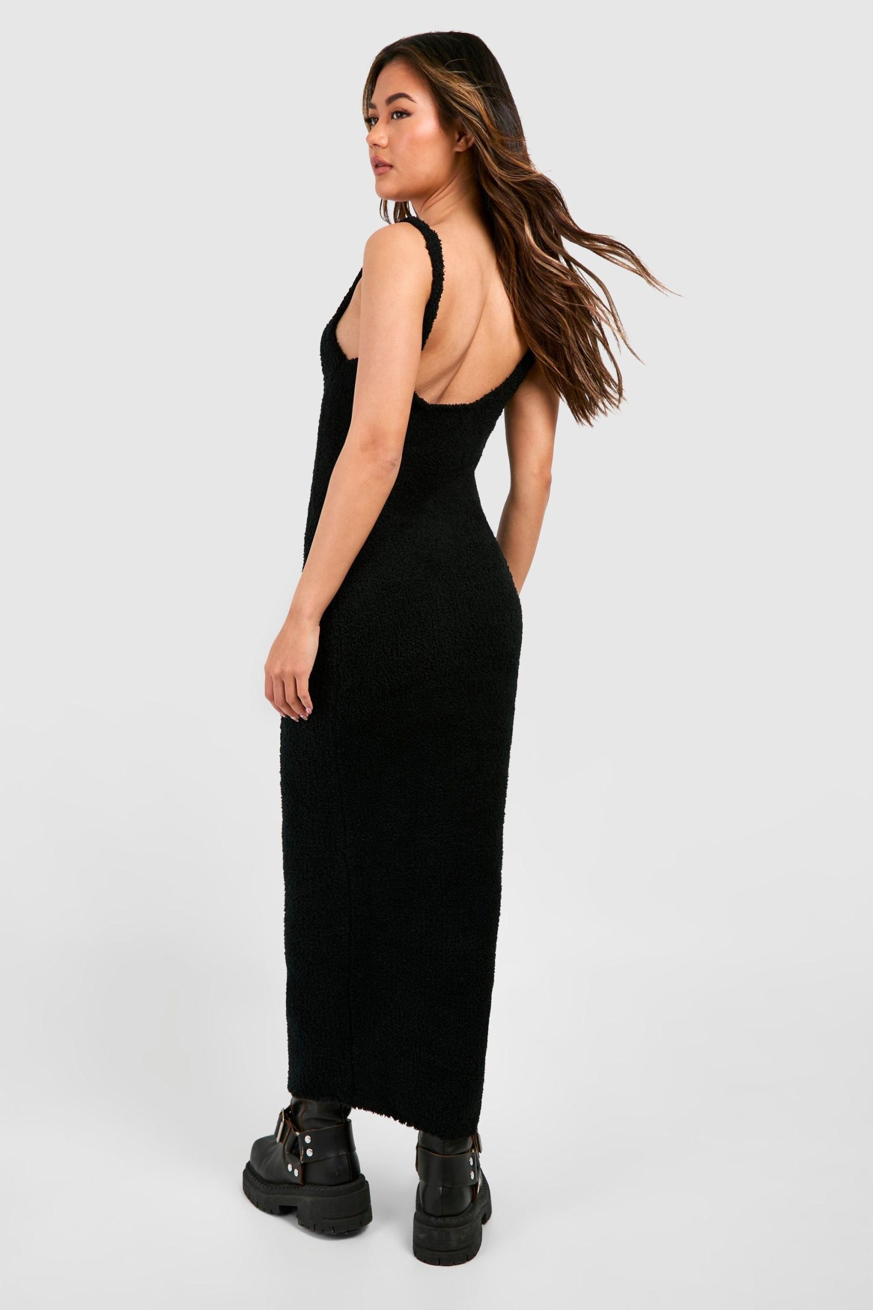 Teddy Soft Knit Scoop Midaxi Dress - Image 2