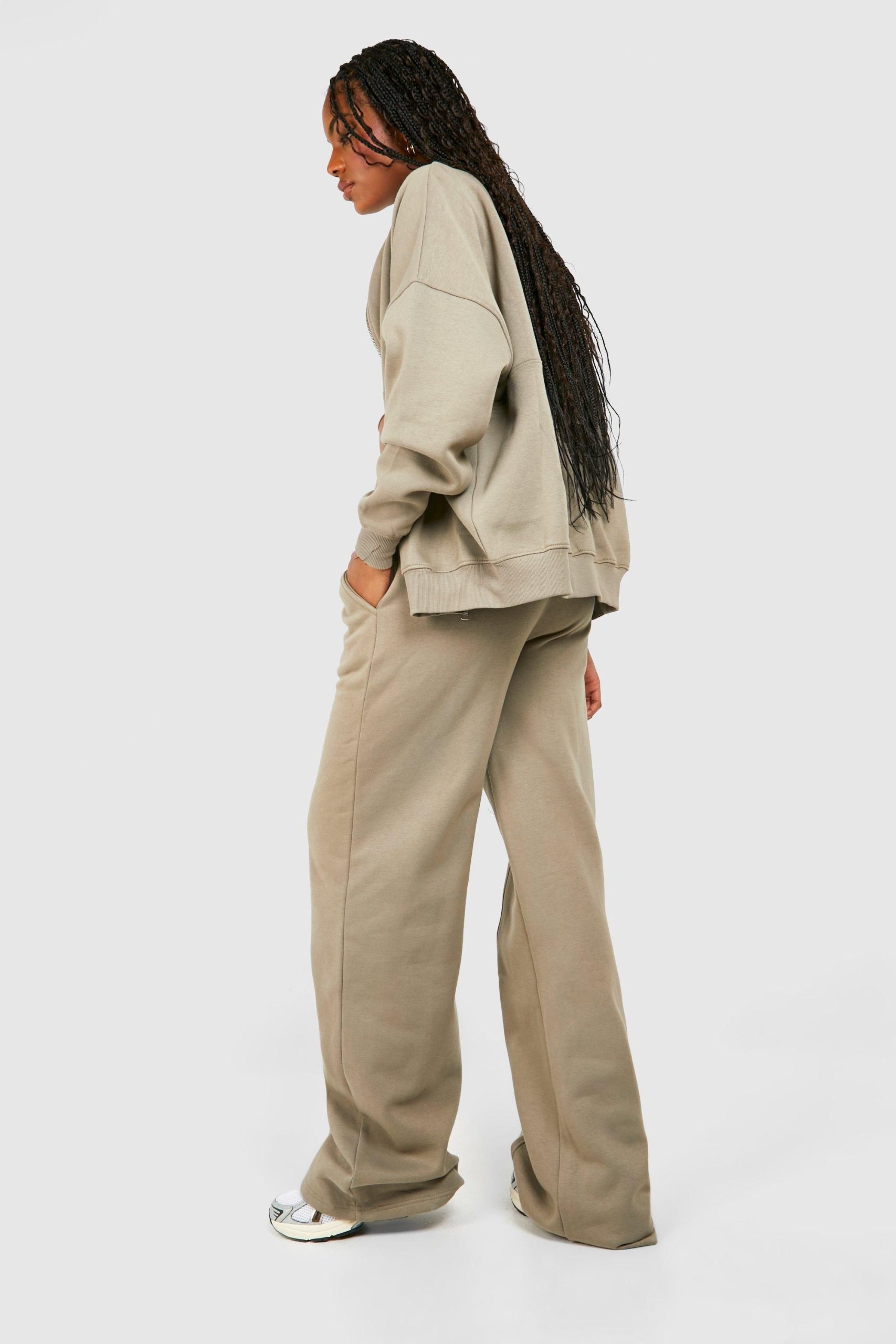 Tall Zip Through Bomber Straight Leg Tracksuit - Image 2
