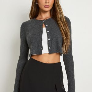 Woven Wrap Side Split Skort