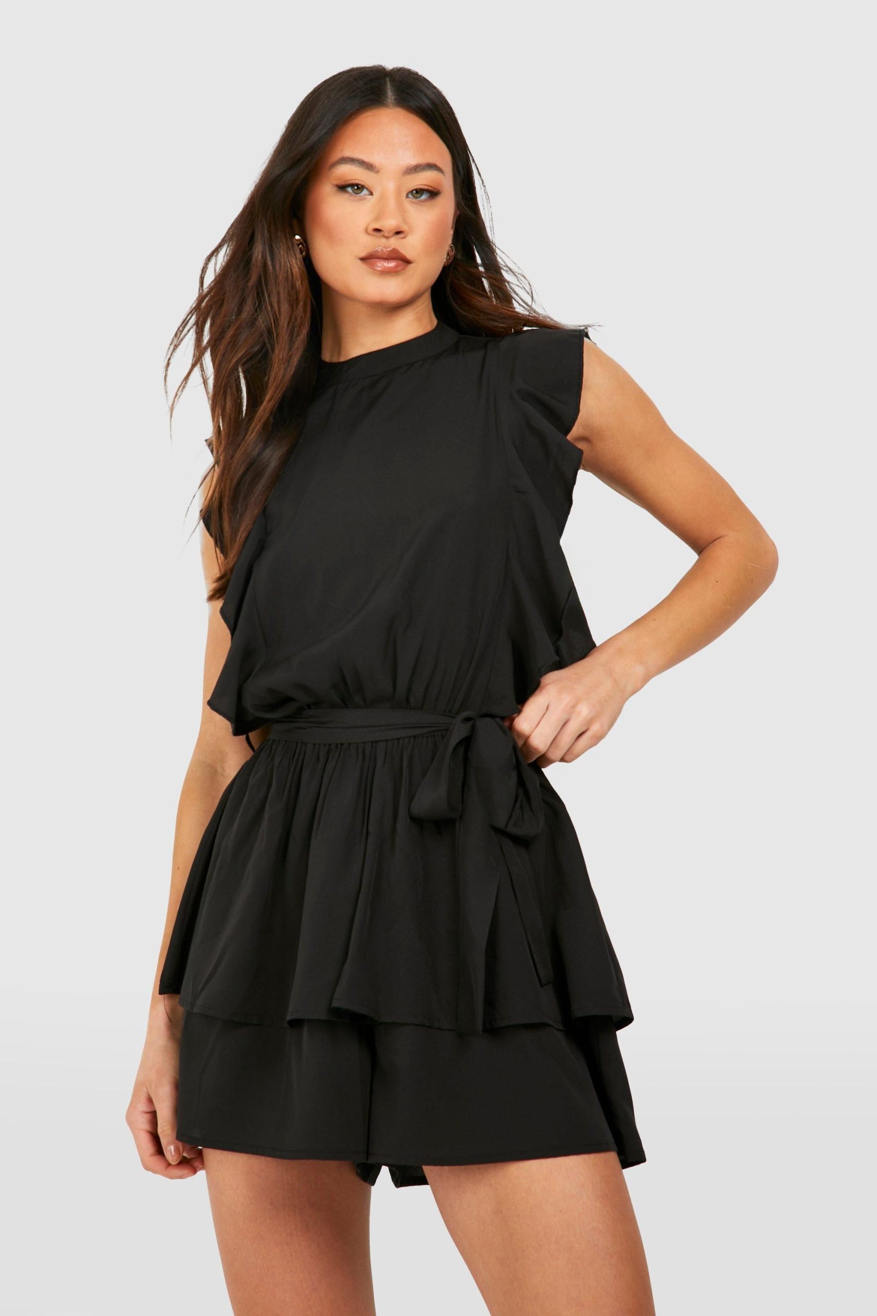 Tall Woven Ruffle Flippy Playsuit