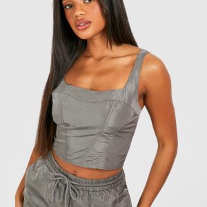 Parachute Seam Detail Crop