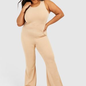 Plus Strappy Cotton Yoga Unitard