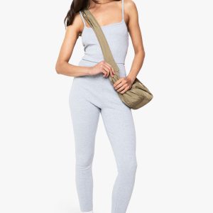 Cotton Rib Skinny Jumpsuit
