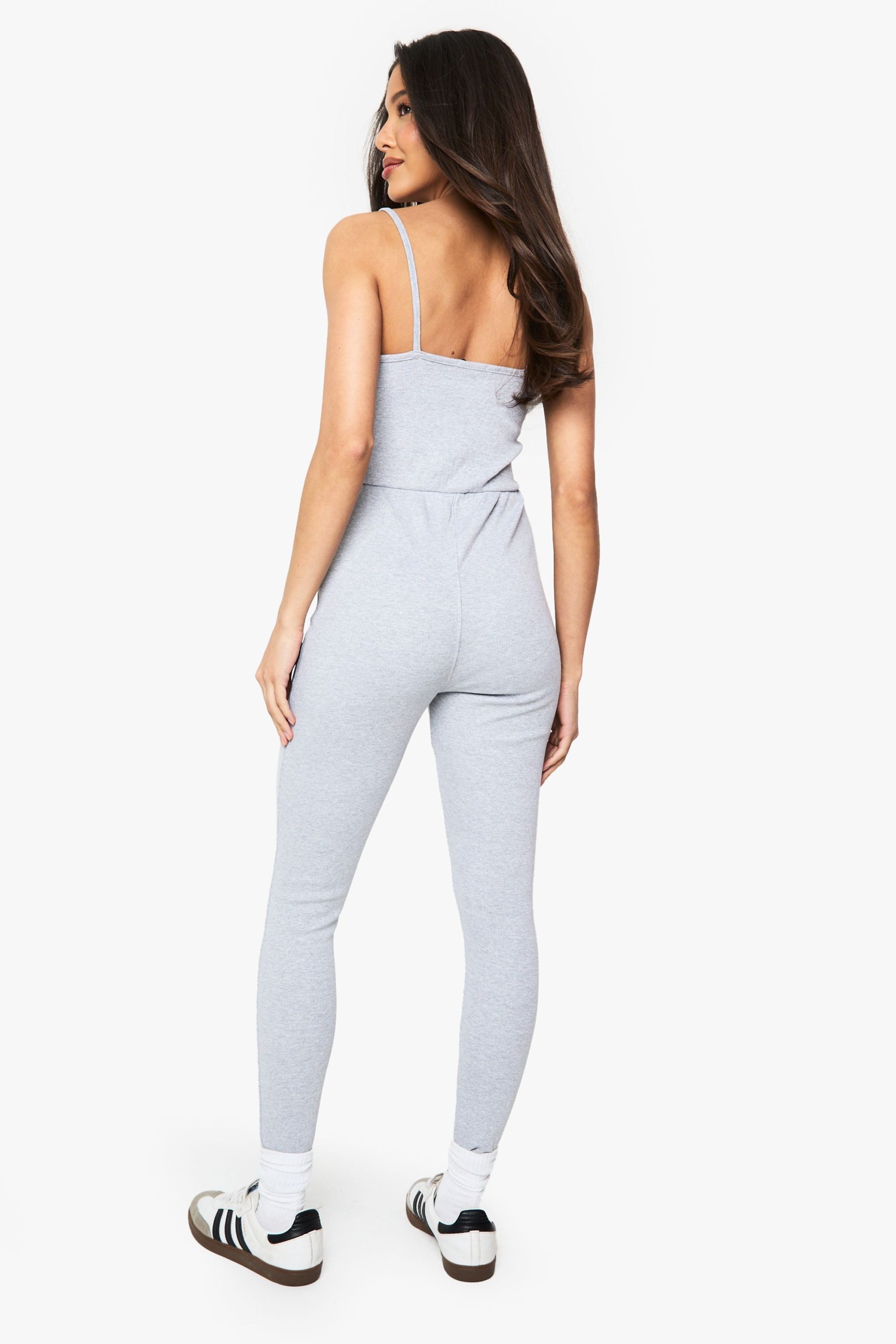 Cotton Rib Skinny Jumpsuit - Image 2