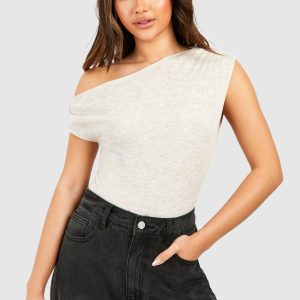 Rib Asymmetric Bodysuit