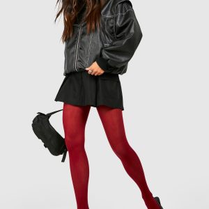 Berry Sheer Tights