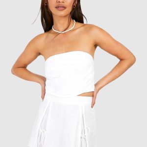 Cotton Bandeau Crop Top