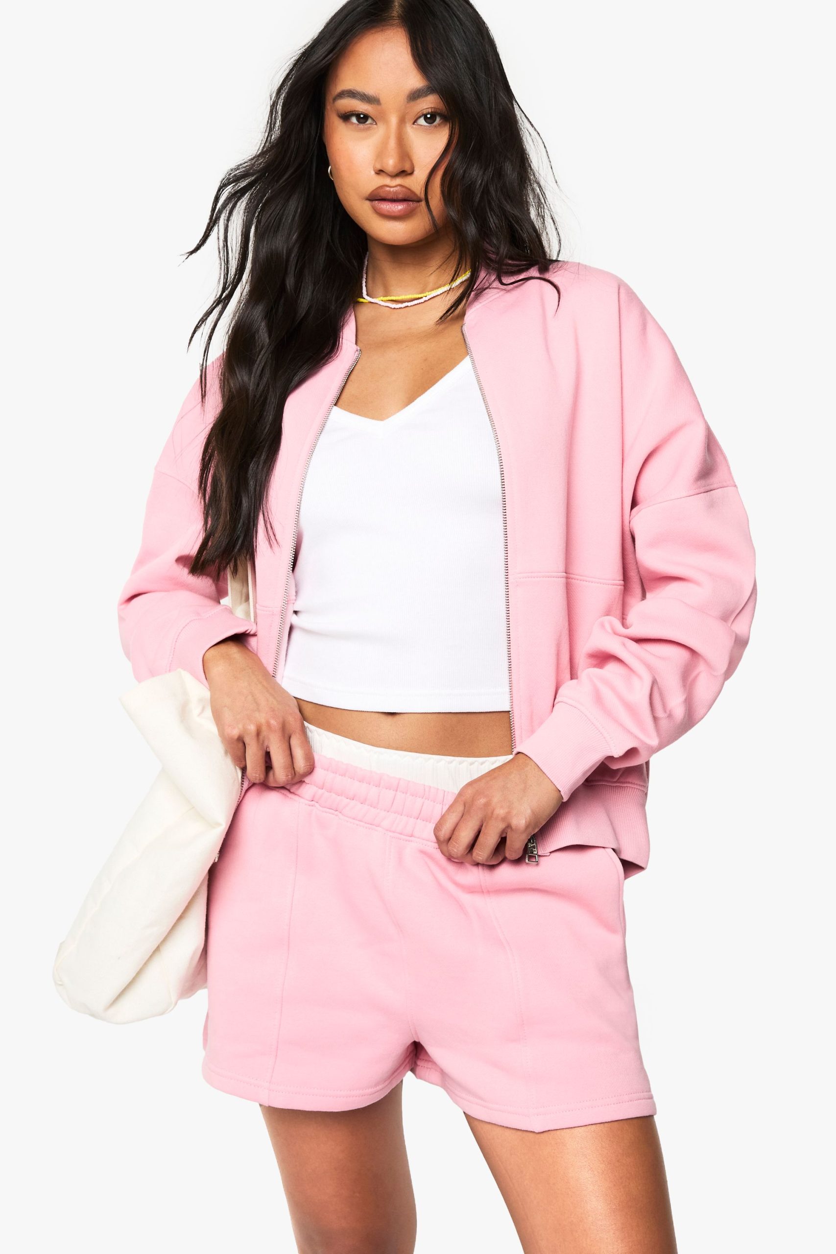 Bomber Zip Through Short Tracksuit
