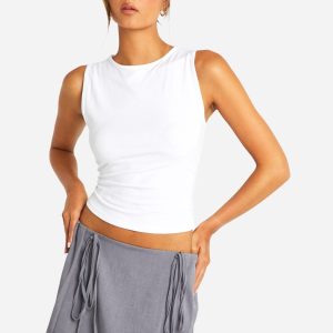 Side Tie Pleated Tennis Skirt