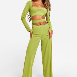 Premium Cut Out Matt Slinky Jumpsuit