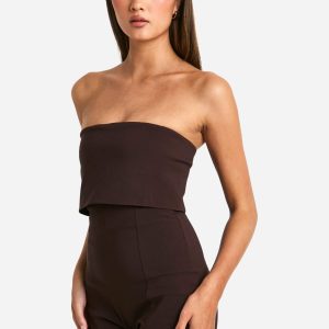 Longline Foldover Bandeau Playsuit