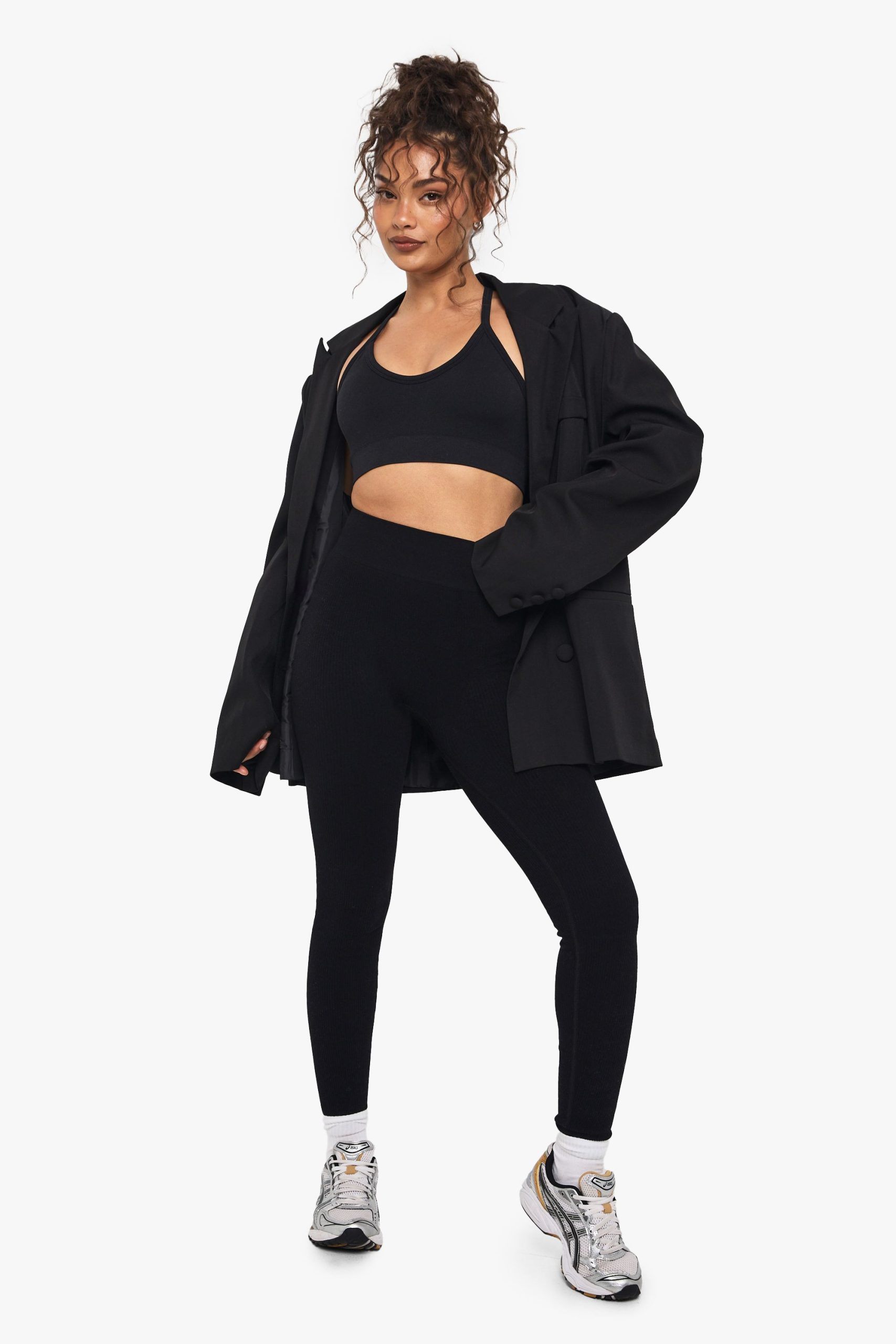 Boohoo Seamless Contour Rib Legging