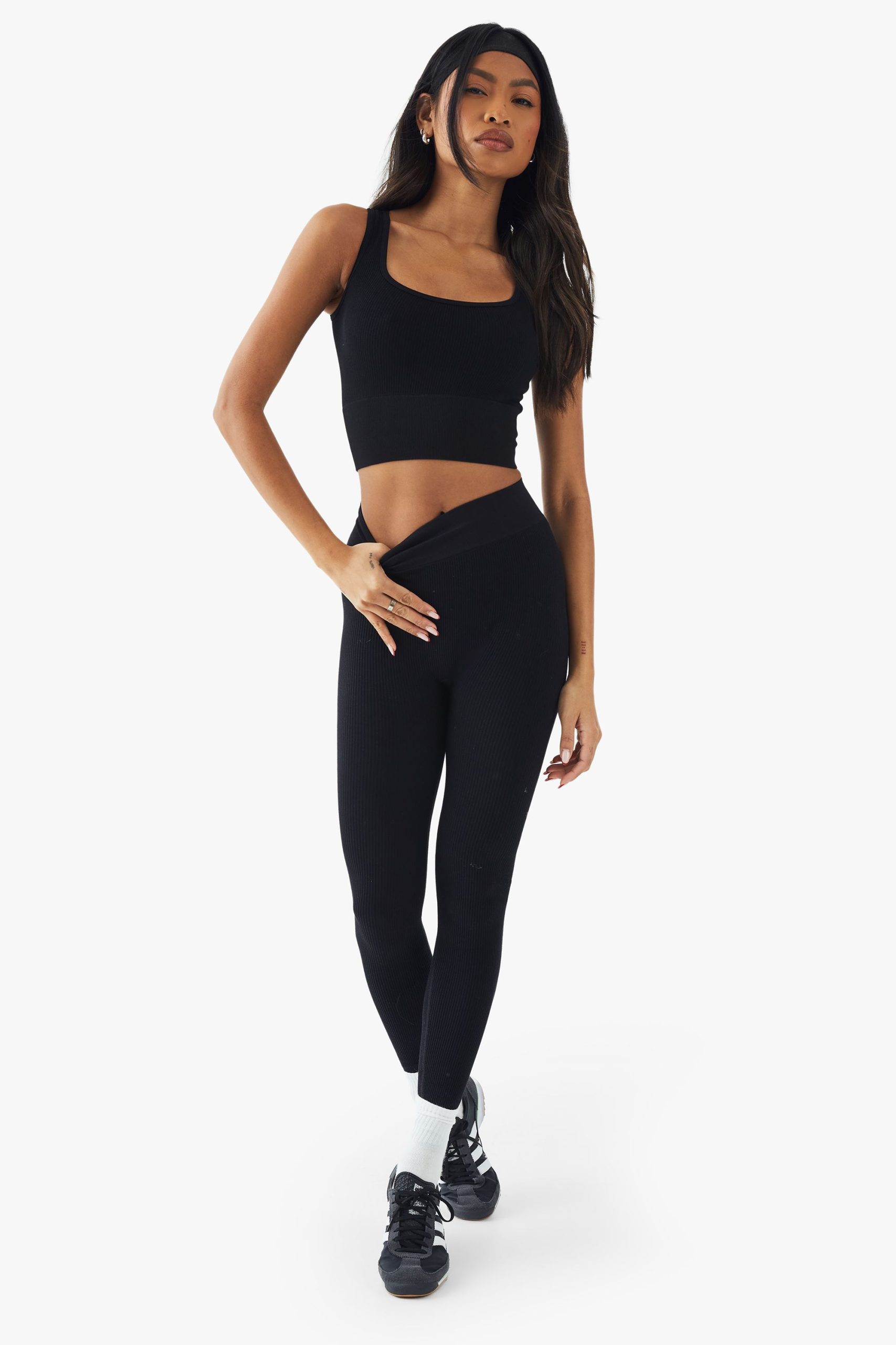 Boohoo Seamless Contour Rib Legging - Image 5