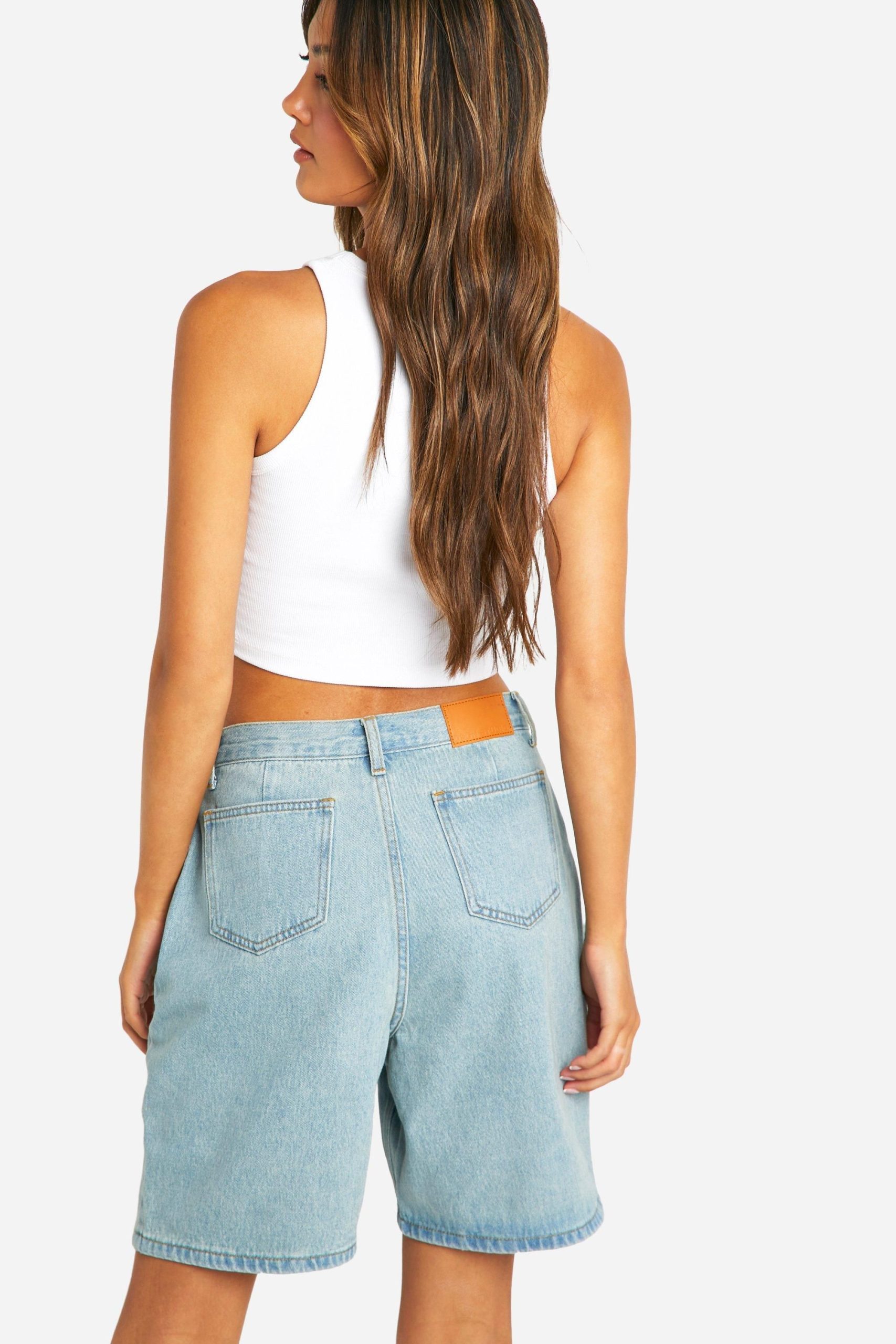 2 In 1 Overlay Denim Shorts - Image 2