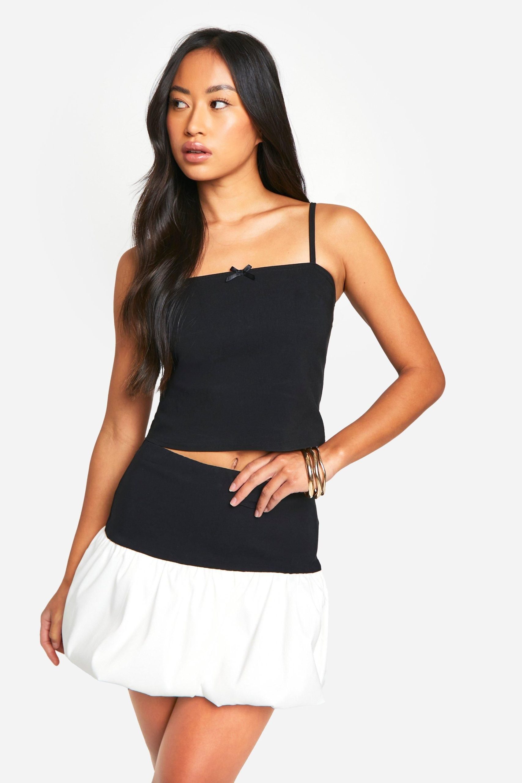 Contrast Puff Ball Skort