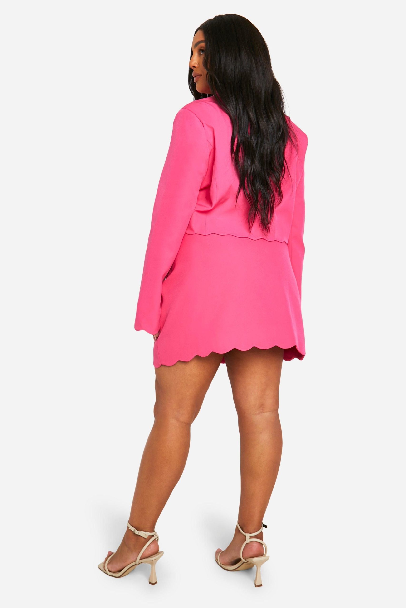 Plus Scallop Mini Skirt - Image 2