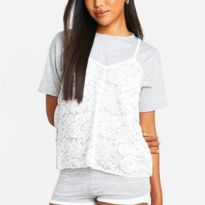 Lace Layer T-Shirt
