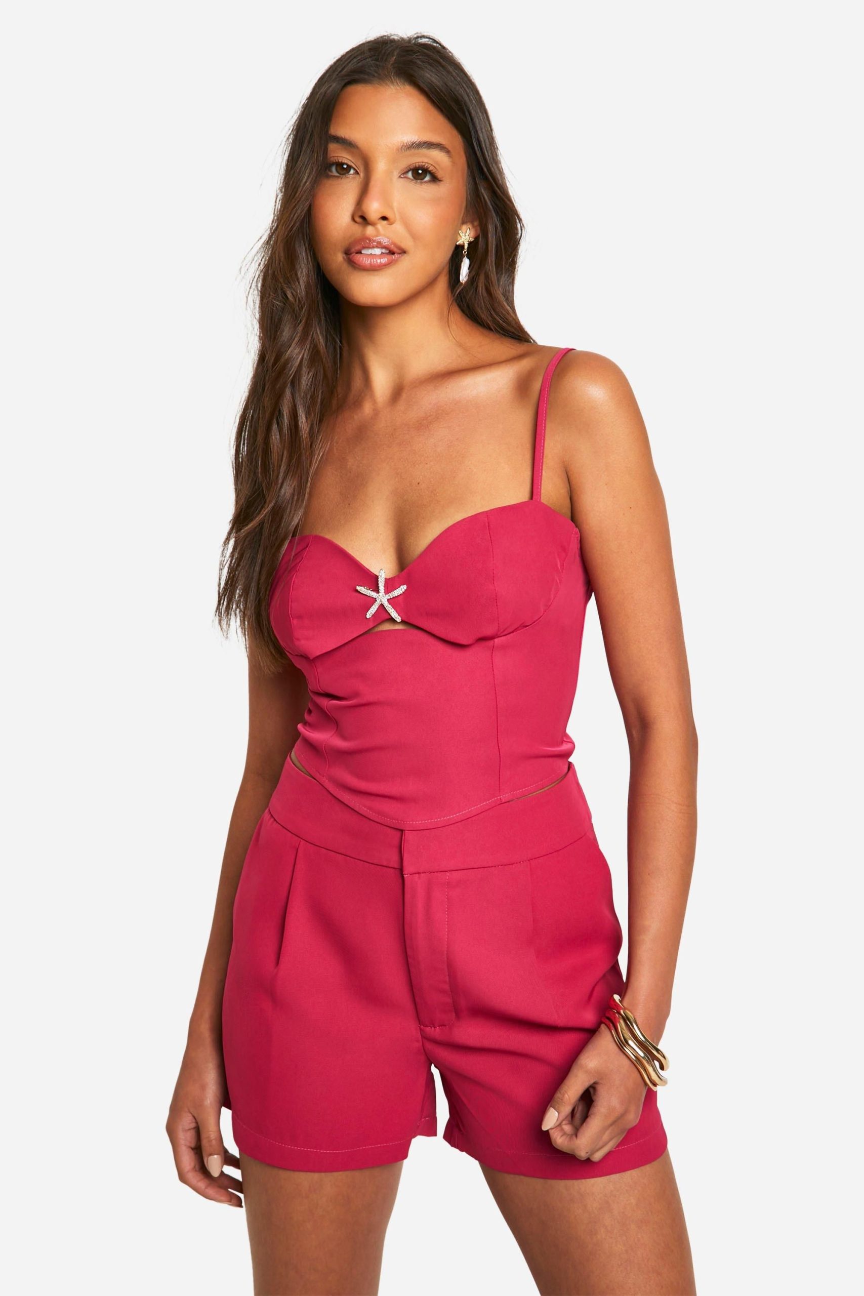 Diamante Starfish Trim Bralette