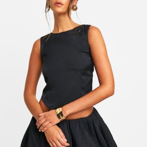 Hanky Hem Sleeveless Top