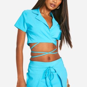 Super Stretch Wrap Front Skort
