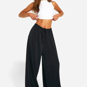 Tall Woven Wide Leg Trousers