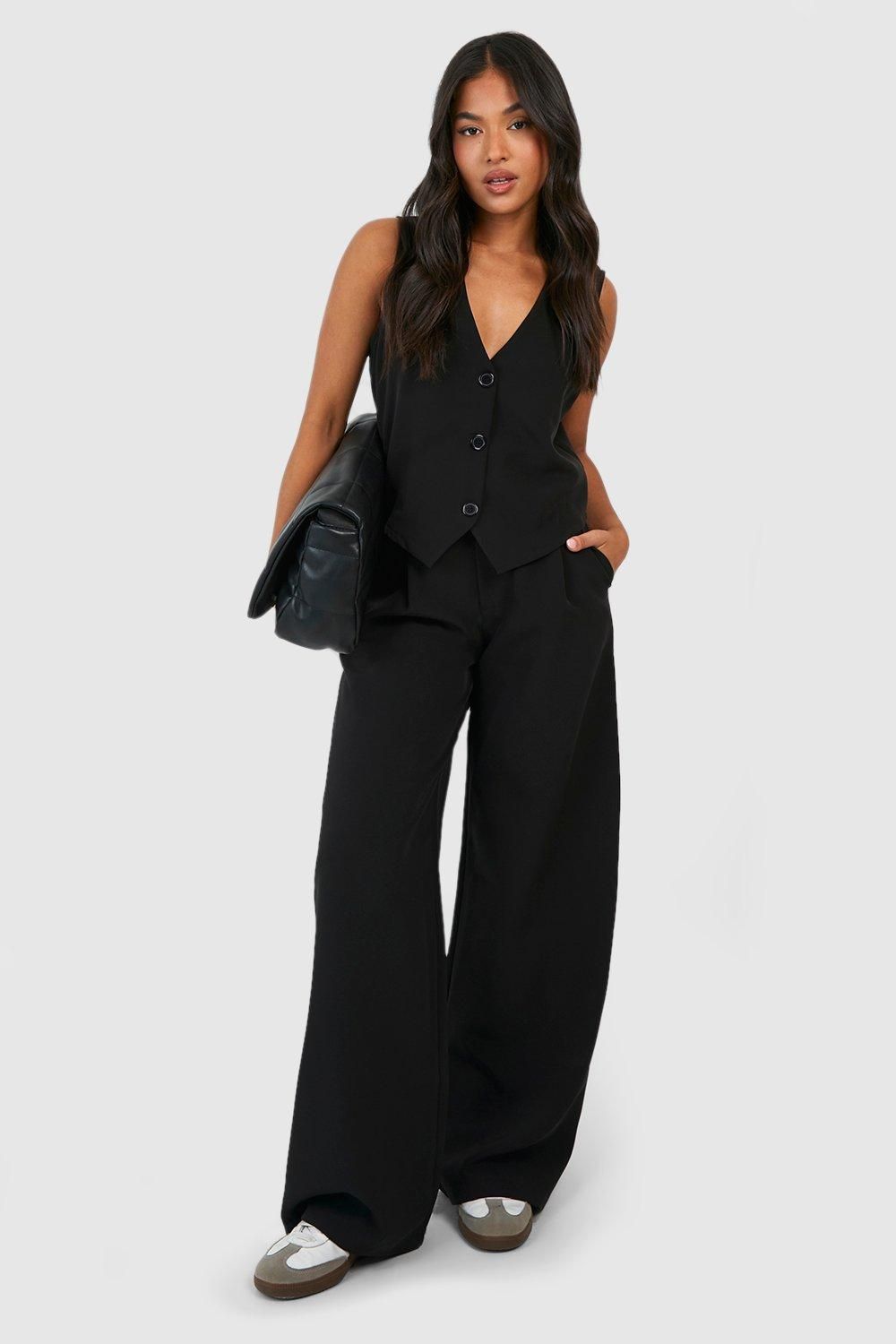 Petite Tailored Wide Leg Trouser