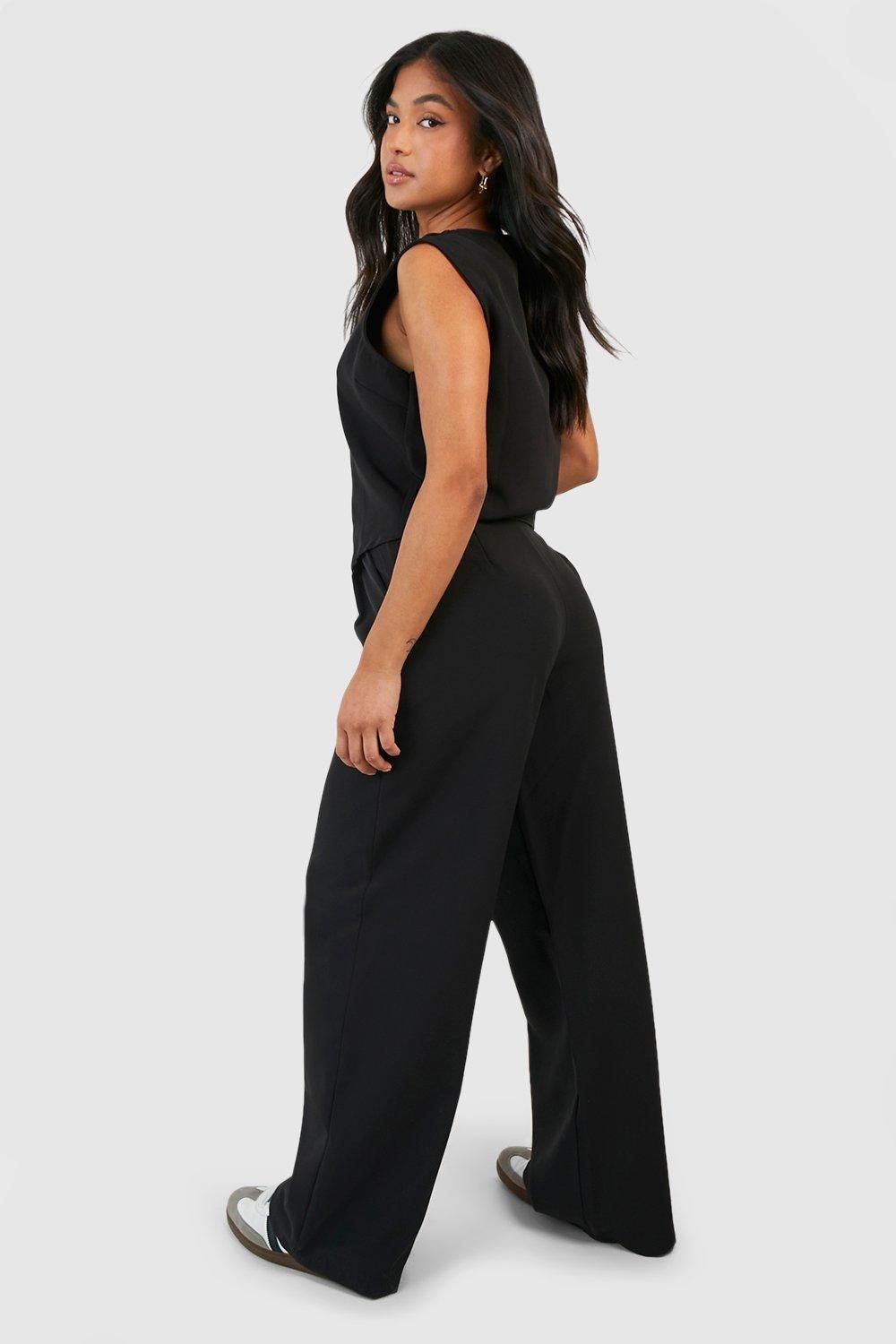 Petite Tailored Wide Leg Trouser - Image 2