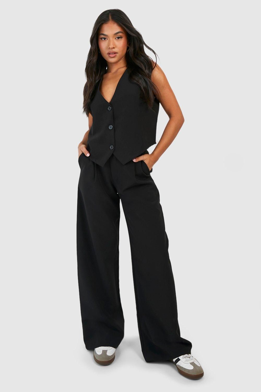 Petite Tailored Wide Leg Trouser - Image 3