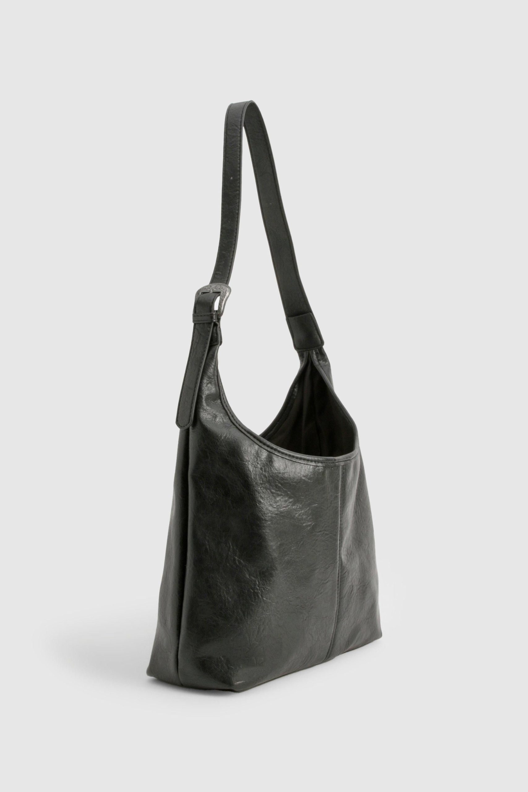 Western Buckle Slouchy Tote Bag - Image 3