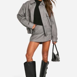 Woven Bomber Jacket