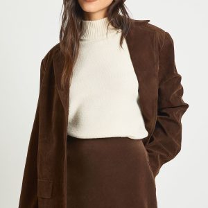 Suede Look Mini Skirt