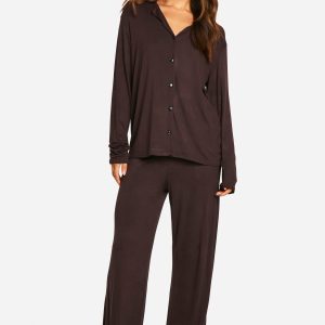 Tall Long Sleeve Shirt & Trousers Pyjama Set