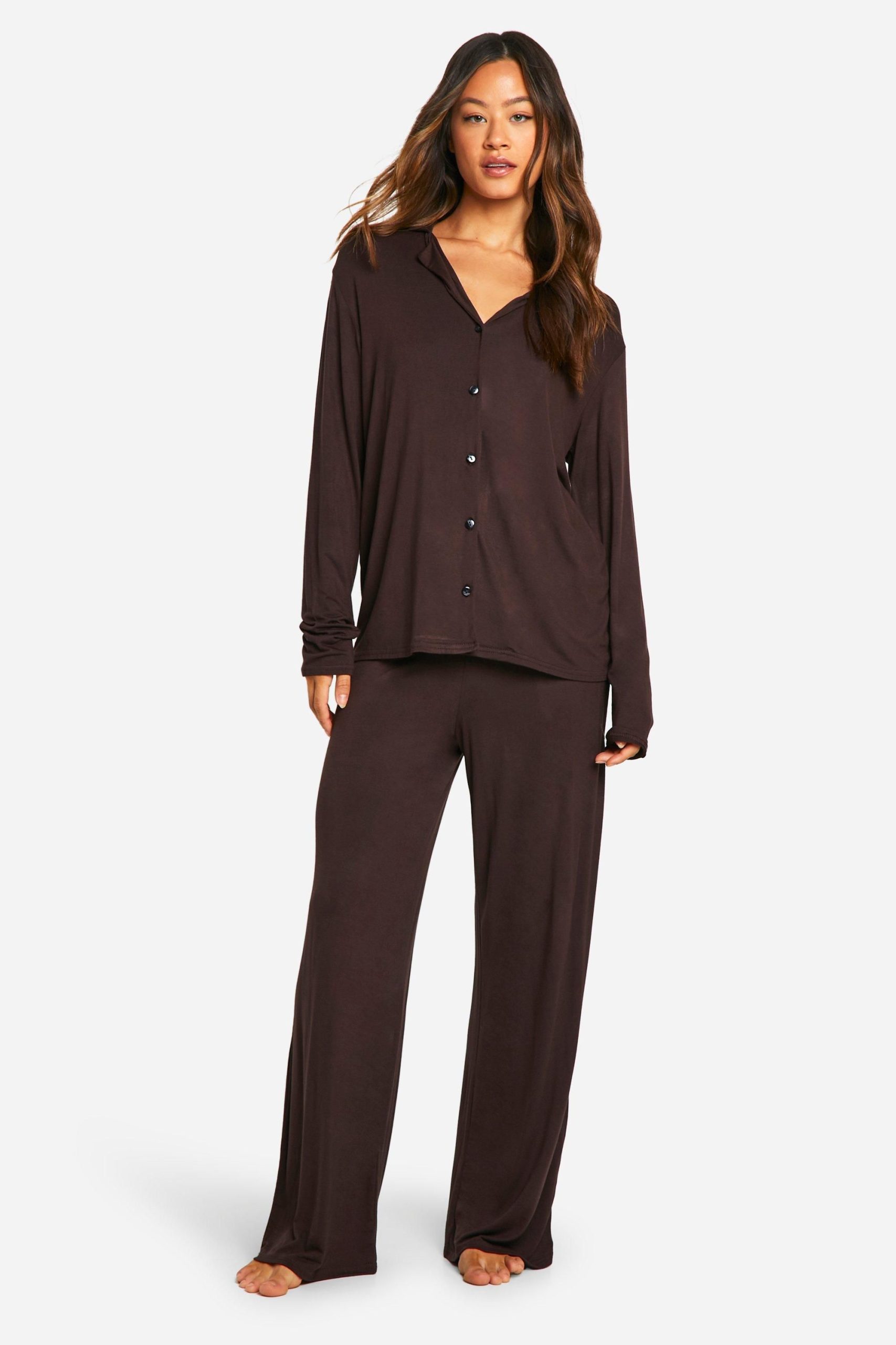 Tall Long Sleeve Shirt & Trousers Pyjama Set