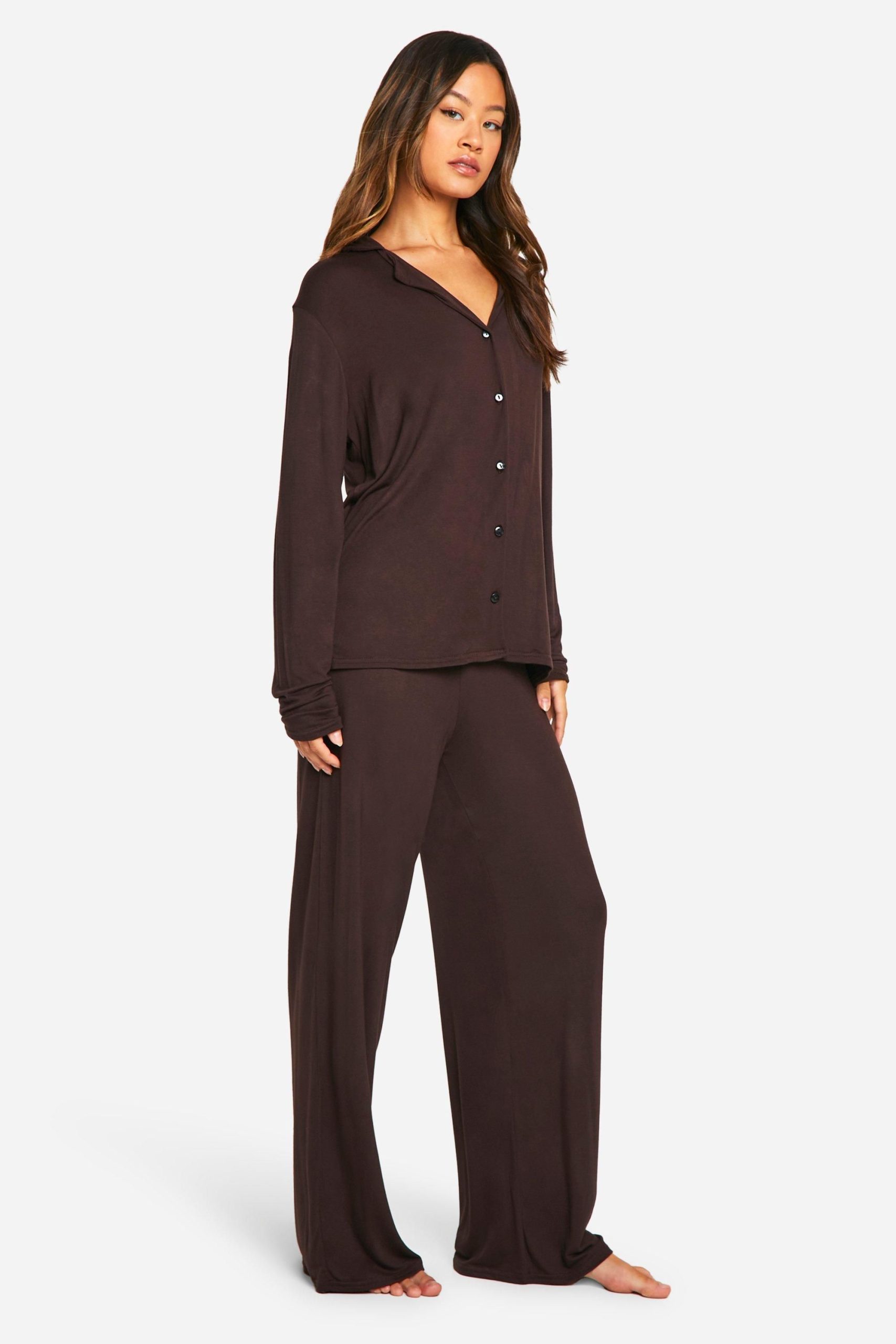 Tall Long Sleeve Shirt & Trousers Pyjama Set - Image 3