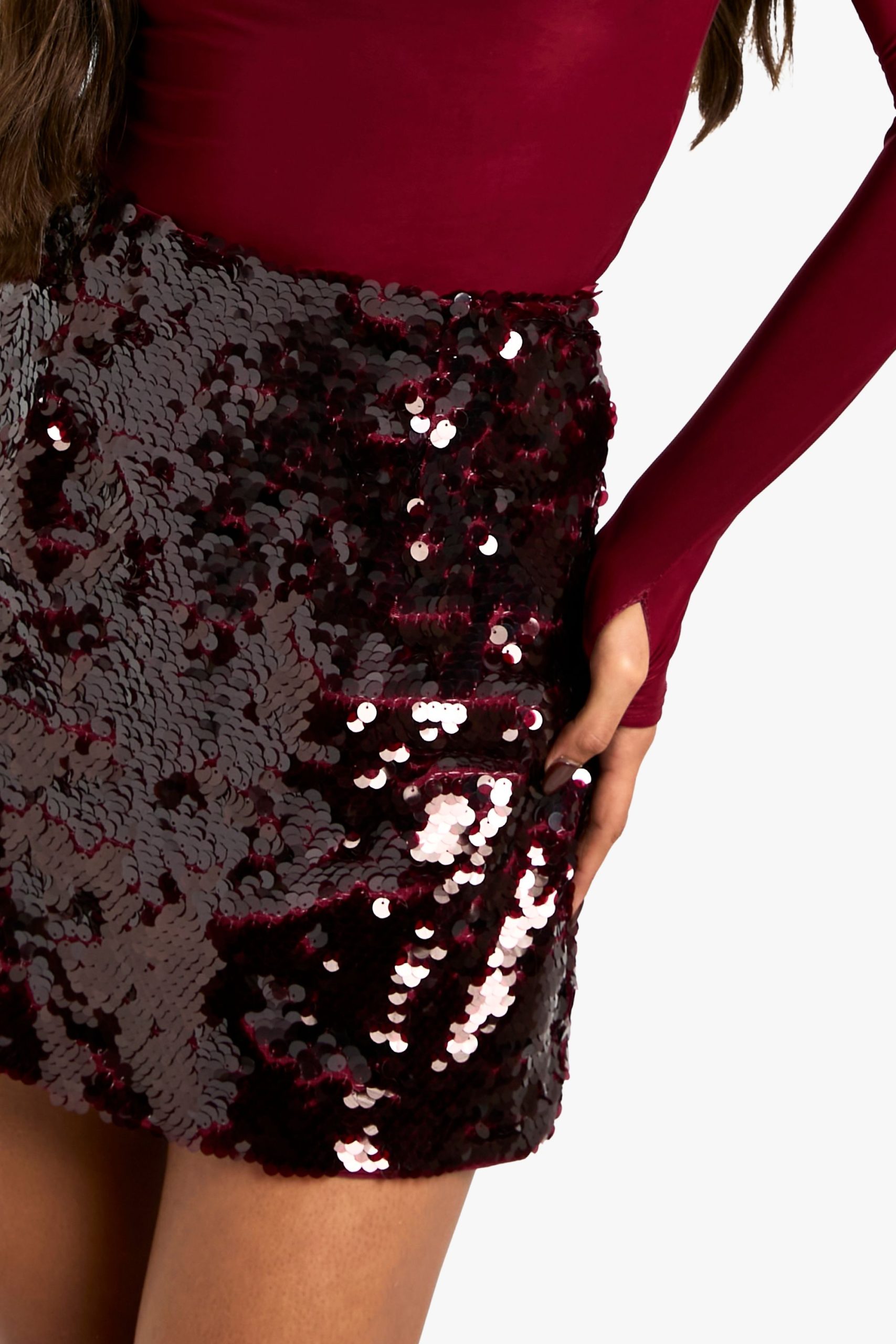Premium Sequin Mini Skirt - Image 4