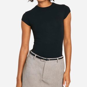 Tall Tailored Micro Mini Belt Detail Skort