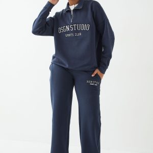 DSGN Studio Applique Straight Leg Jogger