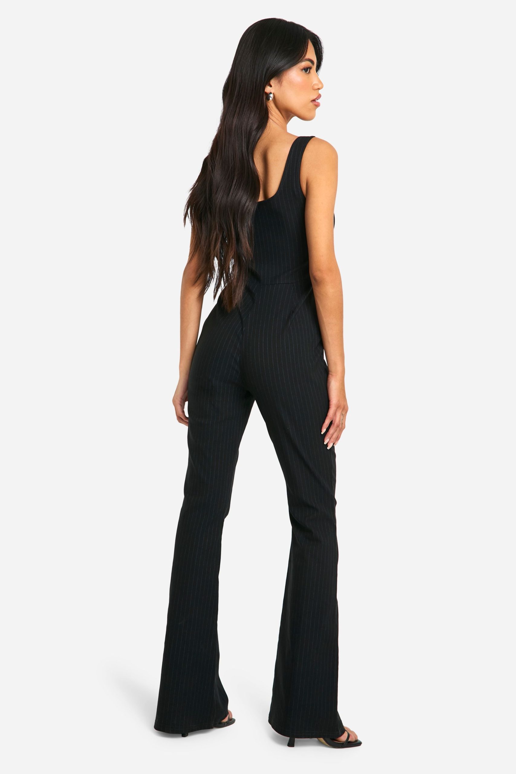 Corset Pinstripe Jumpsuit - Image 2