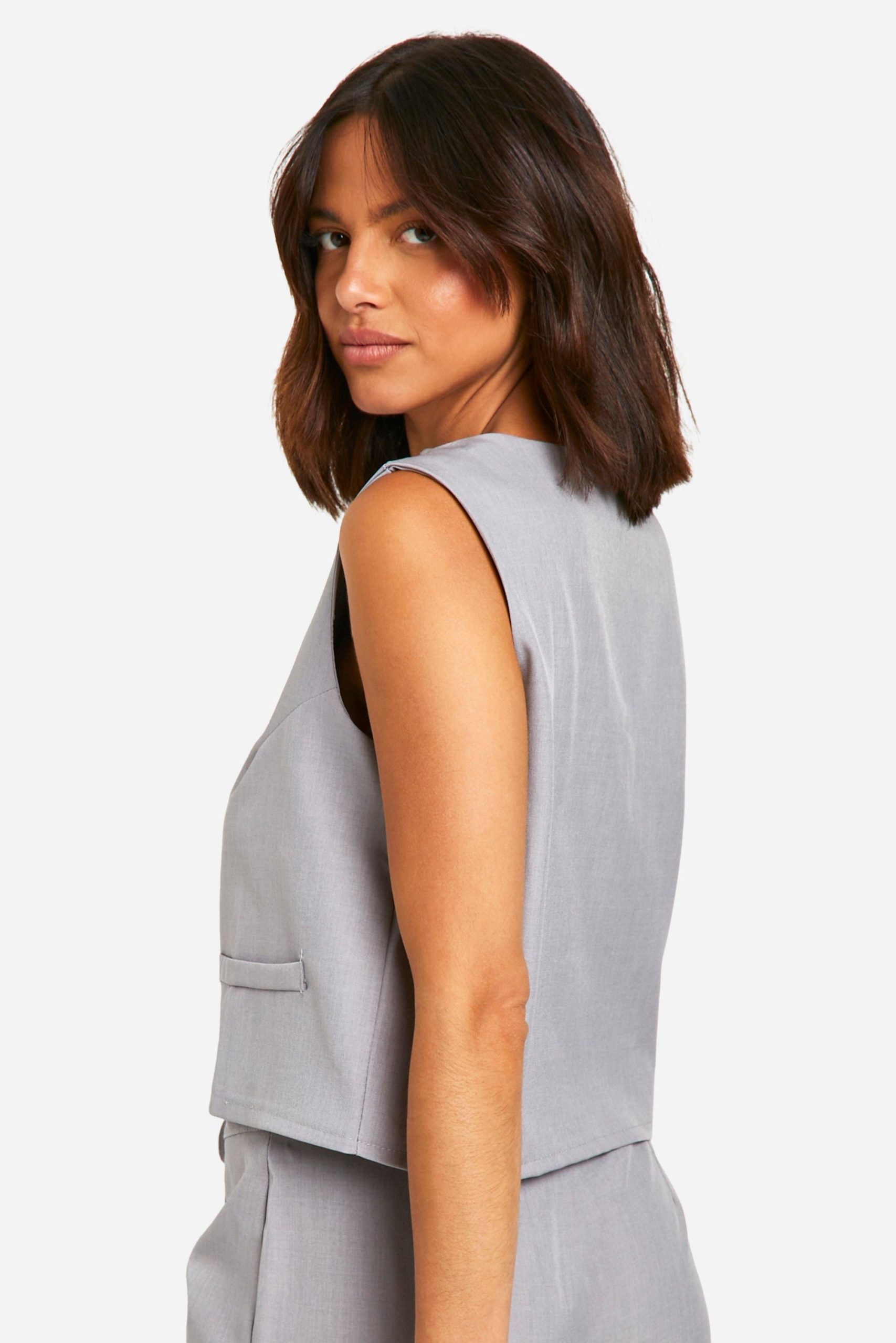 Tie Front Tailored Waistcoat - Image 2