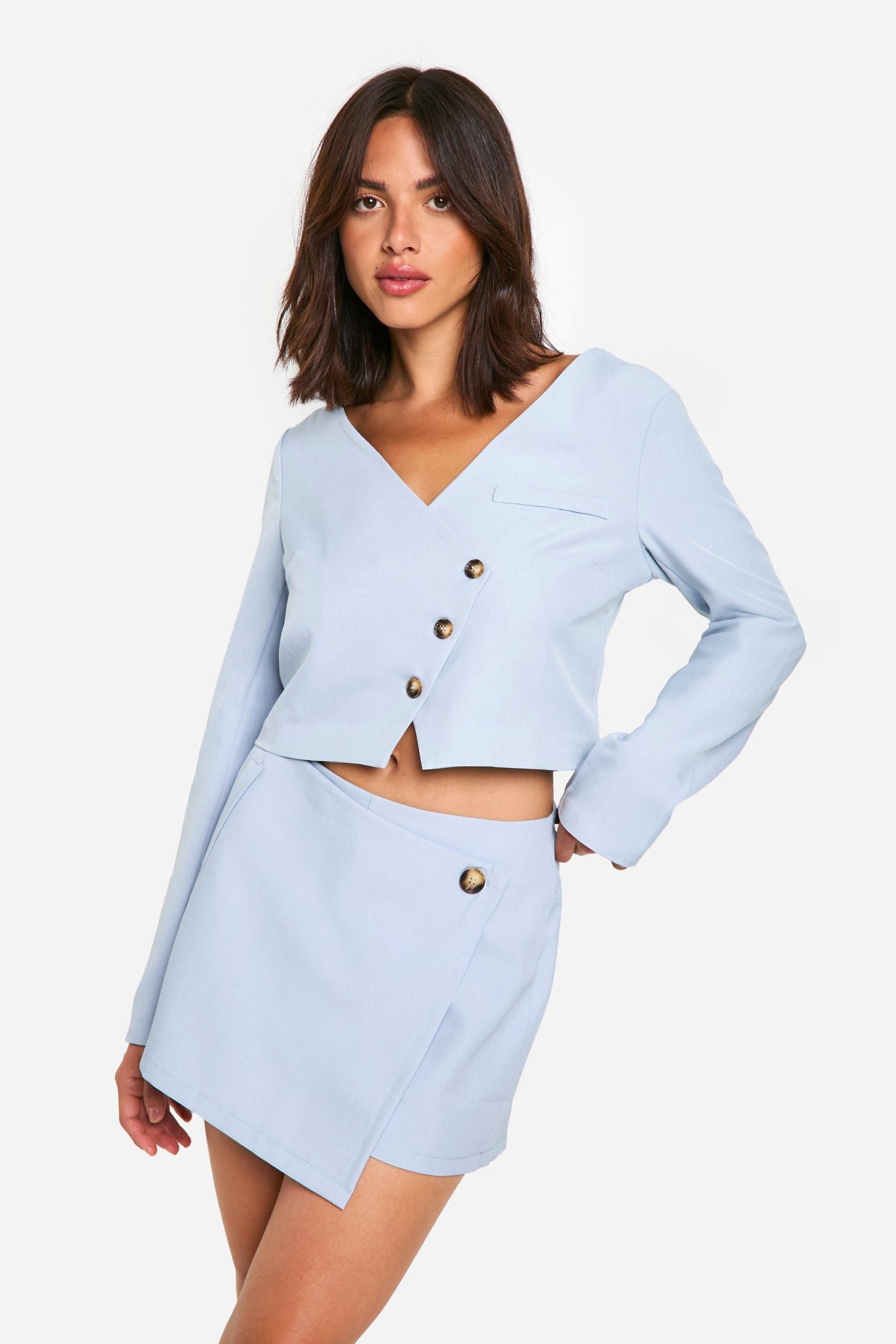 Wrap Front Tailored Skort