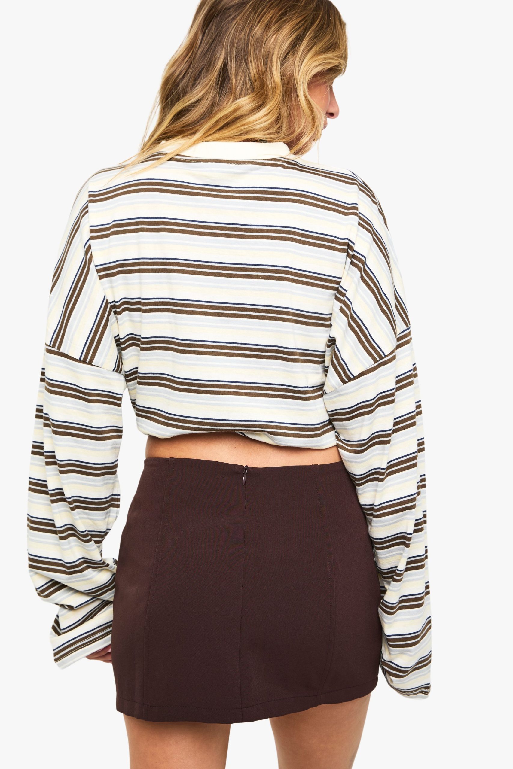 Split Front Micro Mini Skirt - Image 2