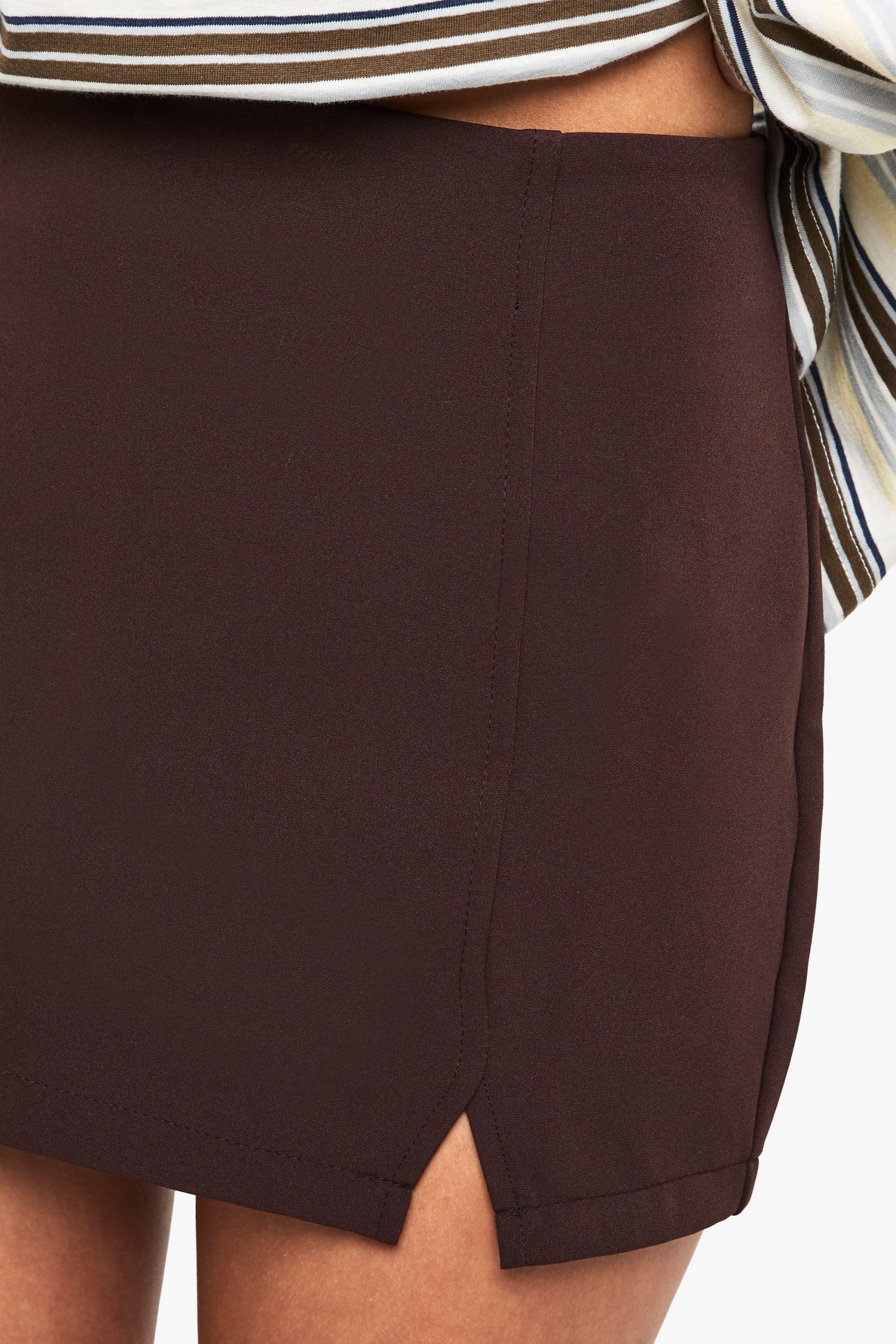 Split Front Micro Mini Skirt - Image 4
